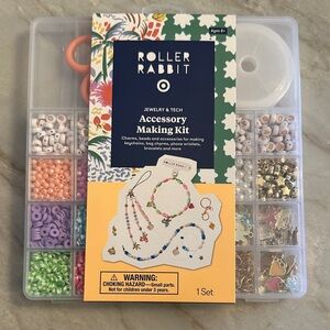 Roller Rabbit bead and charm kit — Pink, Purple, Green, Gold